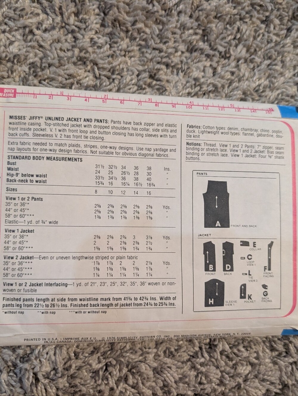 Vintage Simplicity Pattern - Picture 3 of 3